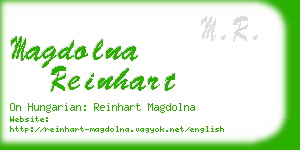 magdolna reinhart business card